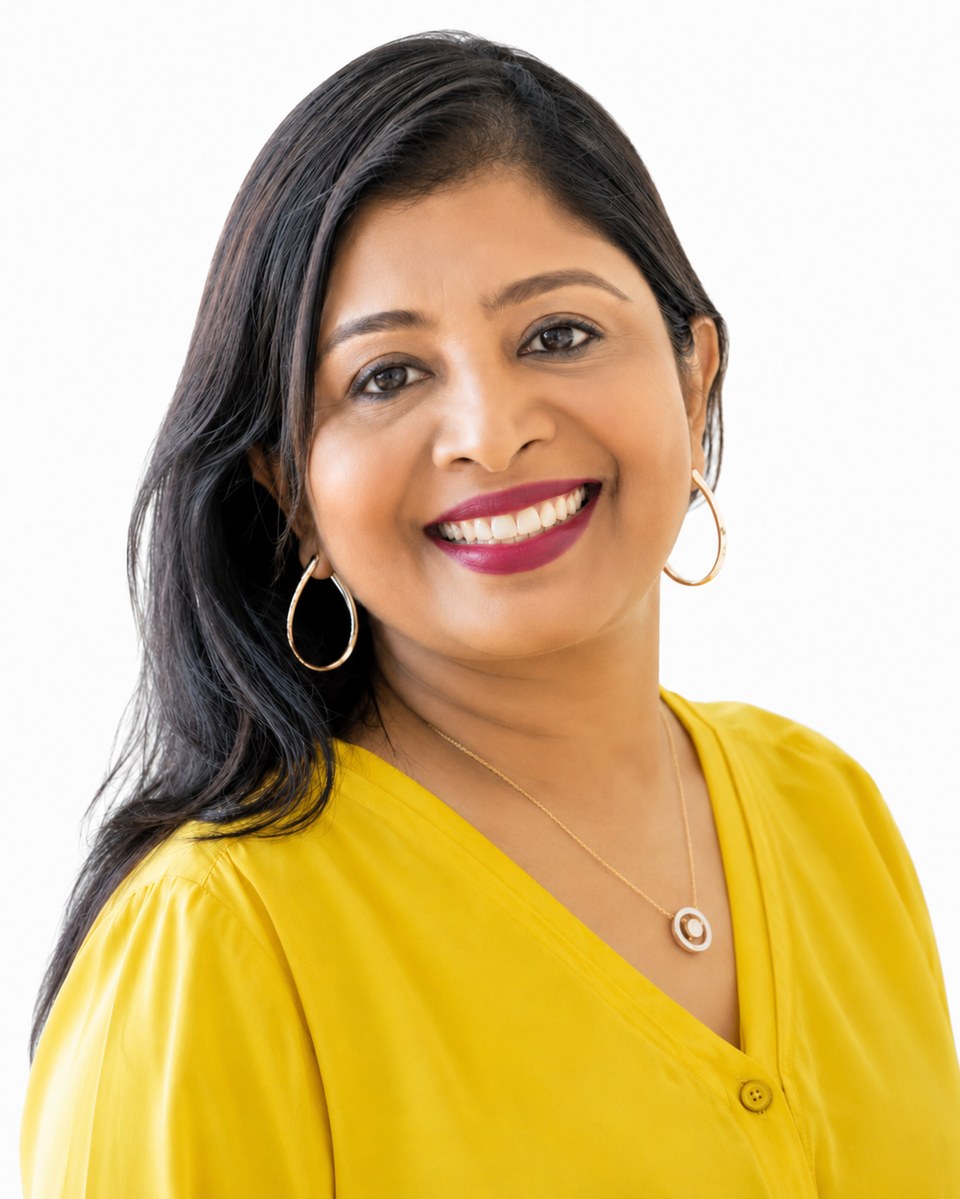Dr f. Latha Christie, founder and creative director of StoryLab